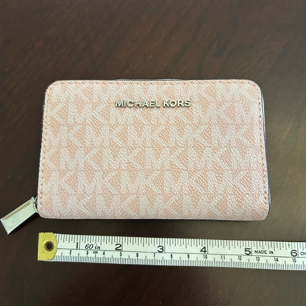 Michael Kors Rose Monogram Wallet